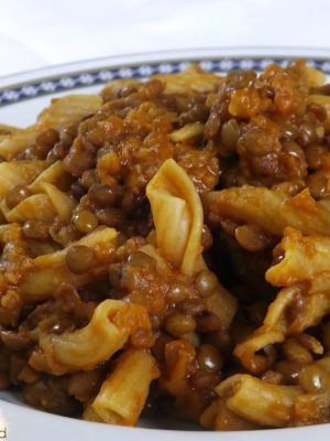 Lentil bolognaise