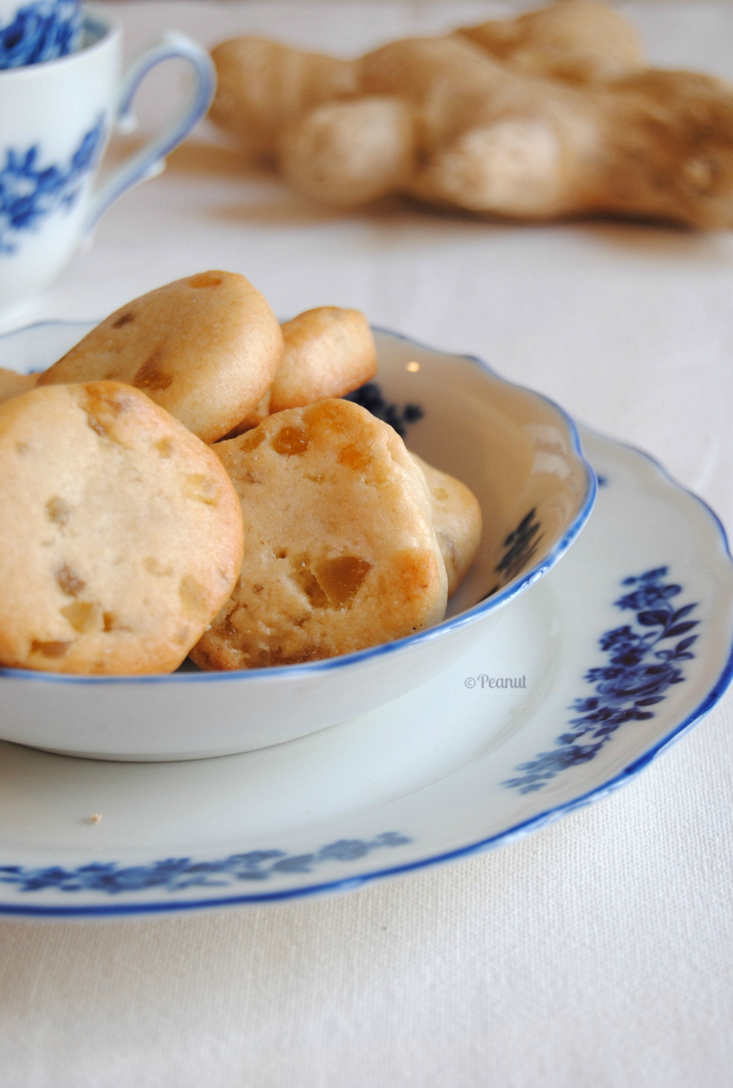 Candied ginger sables